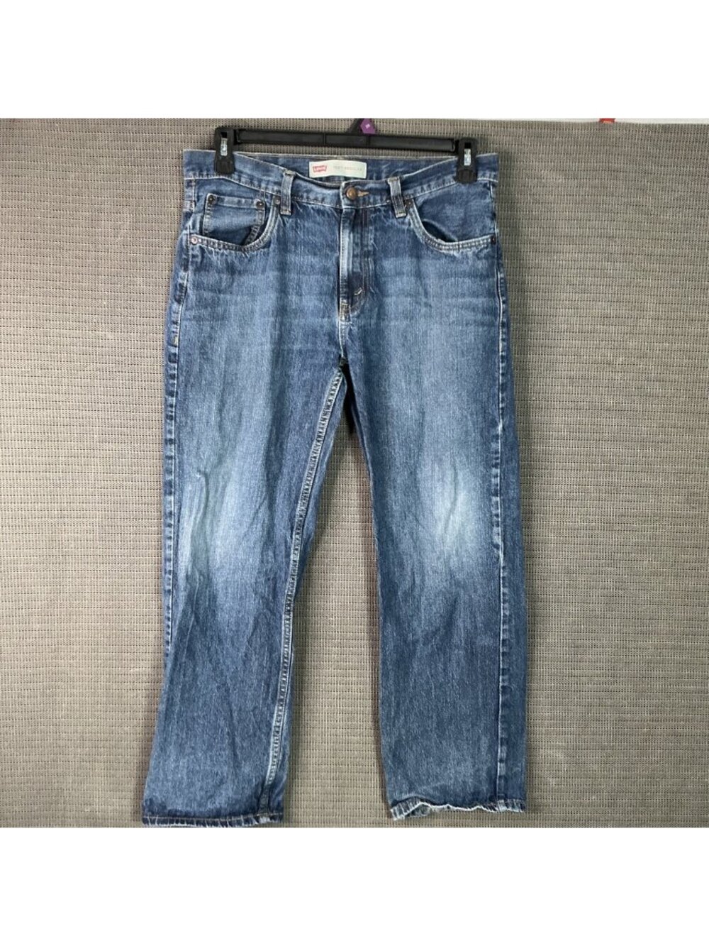 Levis 505 Boys Youth Size 16H Husky W34 L28 Blue Regular Fit Denim Jeans